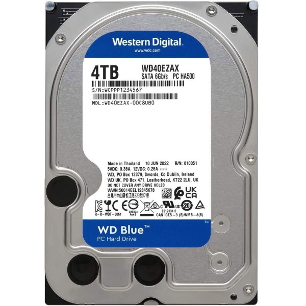 【新品・未開封】 Western Digital WD Blue 4TB5400rpmインターフェイス