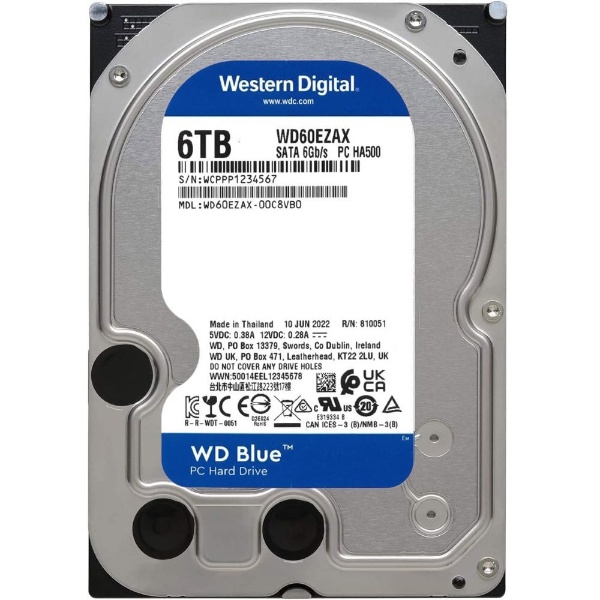 Western Digital HDD 6TB WD BluePCパーツ