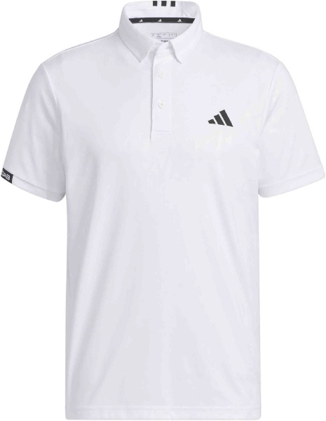 メンズ エンボスプリント 半袖ボタンダウンシャツ(Lサイズ/ホワイト