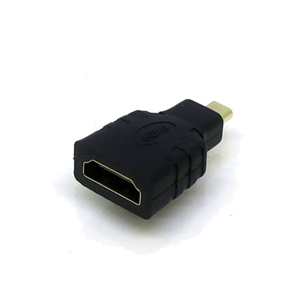 サンワサプライ HDMI変換アダプタ(マイクロHDMI・ブラック・0.1m) AD-HD20MCK 返品種別A