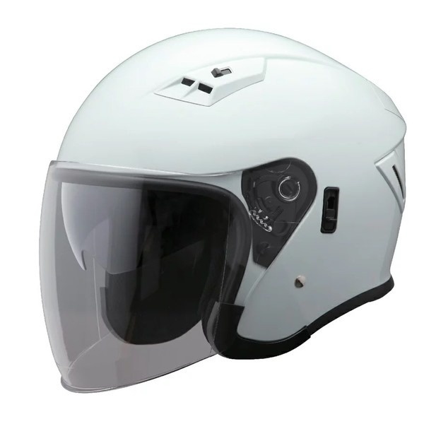 Wシールド ジェットヘルメット サンカットインナーバイザー付き メタリックホワイト BH-39 ユニカー工業｜unicar 通販 