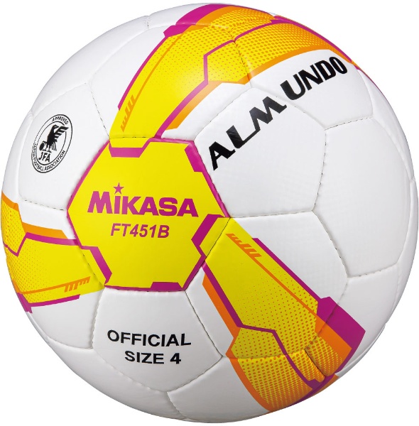 ミカサ(MIKASA) サッカー 4号貼り 検定球 手縫いタイプ イエロー/ピンク FT451B-YP FT451BYP ミカサ｜Mikasa 通販  | ビックカメラ.com