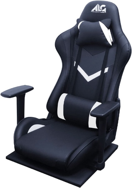 ゲーミング座椅子 [座面 W355ｘD535mm] ブラック＆ブラック ALG