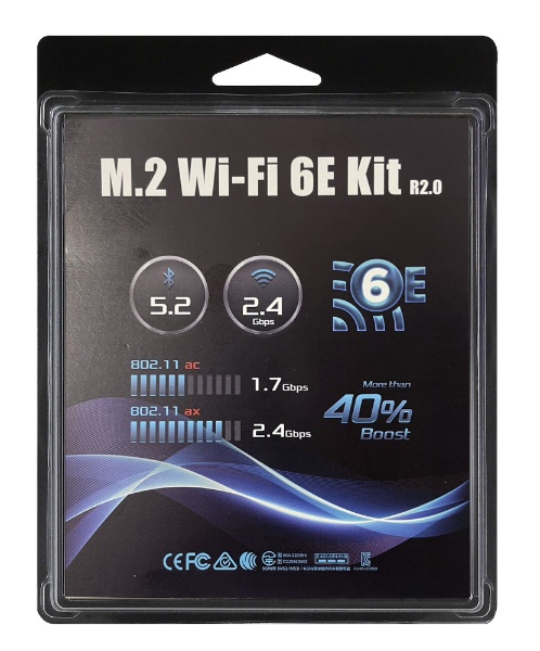 DeskMini/DeskMeet꡼ Wi-Fiå M.2 WIFI 6E kit (AX210) for DeskMini (BOX) R2.0 M.2WIFI6Ekit(AX210)forDeskMini(BOX)R2.0