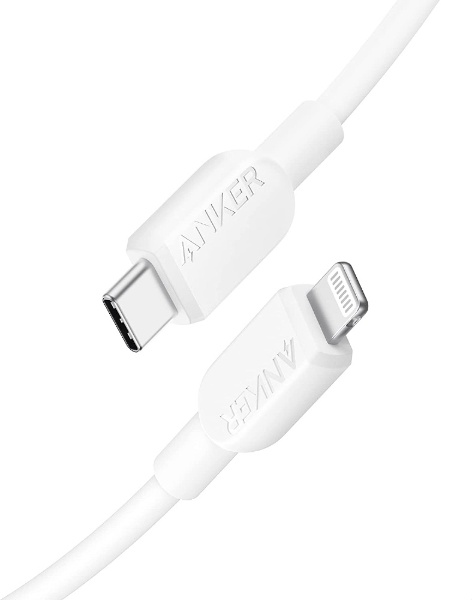 Anker 310 USB-C & ライトニング ケーブル 0.9m ホワイト A81A1021 [USB Power Delivery対応]