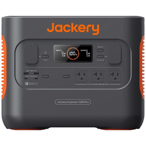 ☆未使用品☆Jackery ジャクリ ポータブル電源 1500 Pro JE-1500B 定格出力1800W 容量1512Wh アウトドア キャンプ バッテリー 75489