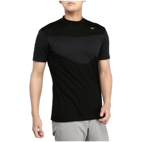 メンズ サーマルチャージ半袖シャツ(Lサイズ/ブラック)E2MAA022 ミズノ