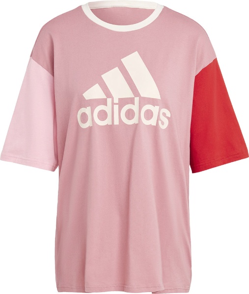 adidas(アディダス) レディース W ESS ビッグロゴ BF Tシャツ ピンク 