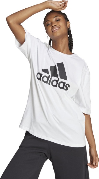 adidas(アディダス) レディース W ESS ビッグロゴ BF Tシャツ ホワイト