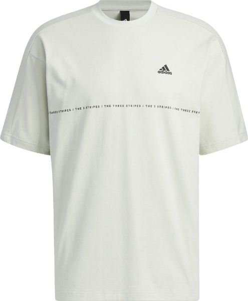 adidas(アディダス) ユニセックス ワーディング ルーズフィット ヘビーシングルジャージー 半袖Tシャツ リネングリーン J/M BXF29