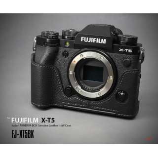 供富士胶卷X-T5使用的本皮革相机半包黑色FJ-XT5BK