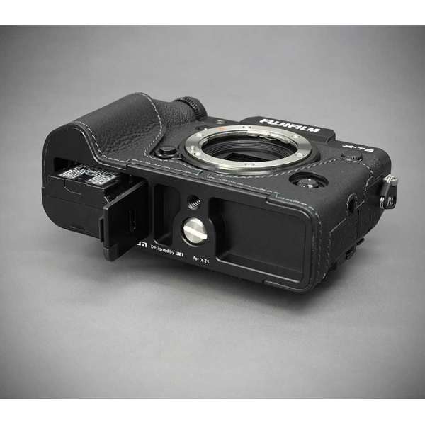 供富士胶卷X-T5使用的本皮革相机半包黑色FJ-XT5BK_10