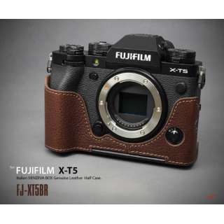 供富士胶卷X-T5使用的本皮革相机半包BRAUN FJ-XT5BR