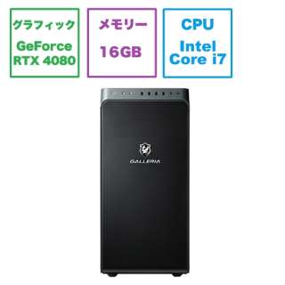 gemingudesukutoppupasokon[发货商品]黑色XR748-1100-R31[没有RTX 4080/监视器的/intel Core i7/存储器:16GB/SSD:1TB/2023一年3月型号]