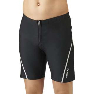 有供ARENA(体育馆)男子的健身使用的游泳衣ruzusupattsu(能动的合身底裤)jippu的黑色×黑色×银×银M LAR1305