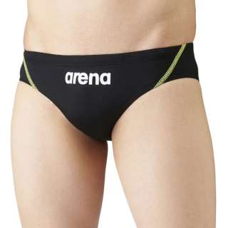 供ARENA(体育馆)男子的游泳比赛使用的游泳衣再米克BKYL黑色L ARN1023M
