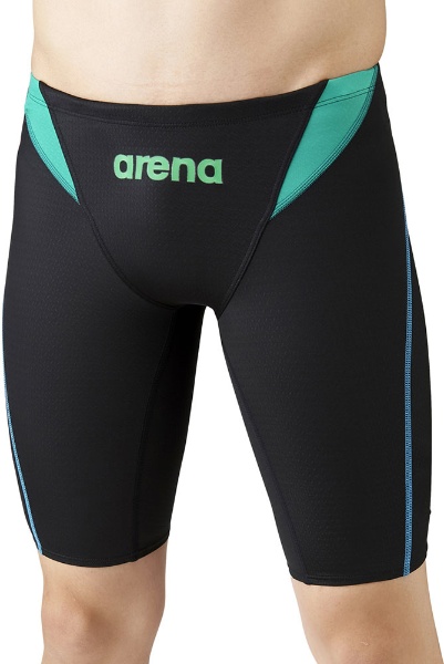 ARENA(アリーナ) メンズ 競泳用水着 ハーフスパッツ ブラック×ブラック