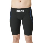 供ARENA(体育馆)男子的游泳比赛使用的游泳衣hafusupattsuburakku×蓝色L ARN1011M