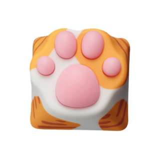kL[LbvlABS Kitty Paw Keycap for Cherry MX Switches L̓ IW(g) zp-abs-kitty-paw-orange-cat