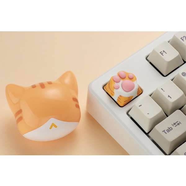 kL[LbvlABS Kitty Paw Keycap for Cherry MX Switches L̓ IW(g) zp-abs-kitty-paw-orange-cat_5