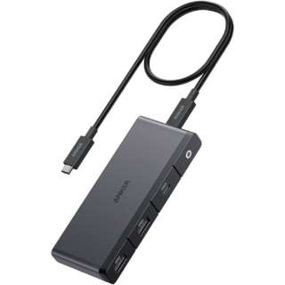 ［USB4-C オス→メス HDMI / DisplayPort / LAN / USB-Aｘ2 / USB-Cｘ2］USB PD対応 100W ドッキングステーション ブラック A83A8H11 [USB Power Delivery対応]