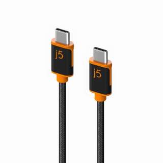 USB－CtoC充電／通信ケーブルPD60W対応3m ブラック JUCX24L30 [USB Power Delivery対応]