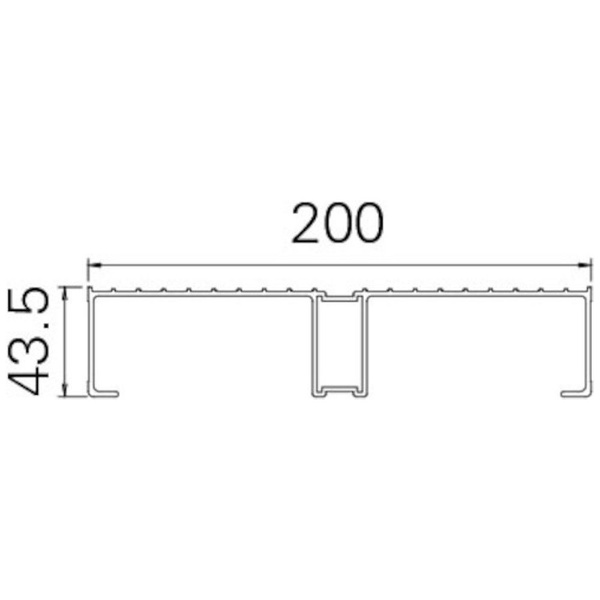 ハセガワ　ライトステップ　ＤＢＳ型　縞板タイプ　２段　０．７ｍ（１７８３３） DBS2-647