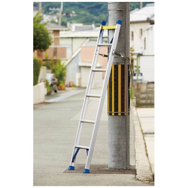 ハセガワ　電柱昇降用１連はしご　２．１４ｍ　安全ベルト、バンド付 LQ1-1.0-21B