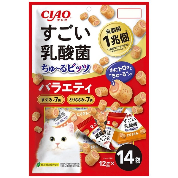 チャオ (CIAO) 猫用おやつ ちゅ~るビッツ かつおバラエティ 猫