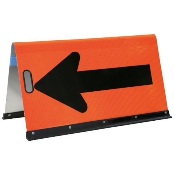 ＡＮＺＥＮ　方向指示板　アルミ方向指示板　折りたたみ式　４５０＊４５０オレンジ JHO-450P - 3
