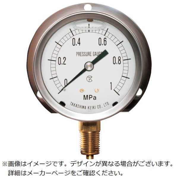 高島 グリセリン入圧力計（Ｂ枠立型・φ６０）圧力レンジ０．０～６ＭＰａ Ｇ１／４ 1313160 高島計器｜TAKASHIMAKEIKI 通販 |  ビックカメラ.com