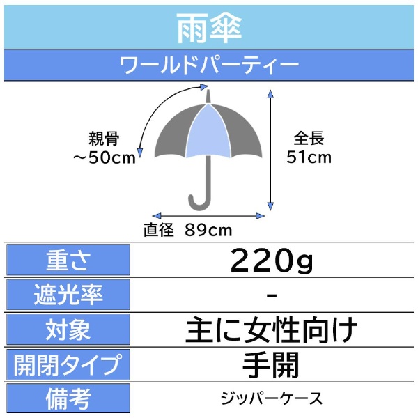 【色: イエロー】【2023年】Wpc. 雨傘 ピオニ ミニ イエロー 50cm