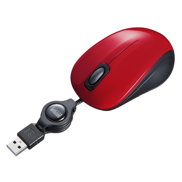 マウス SIAA抗菌(Chrome/Mac/Windows11対応) レッド MA-MBSK315R [BlueLED /有線 /3ボタン /USB]  サンワサプライ｜SANWA SUPPLY 通販 | ビックカメラ.com