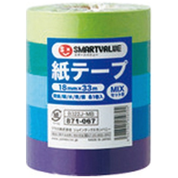 （まとめ）ジョインテックス 紙テープ5巻入 紫 B322J-PU 〔×60セット〕 - 3