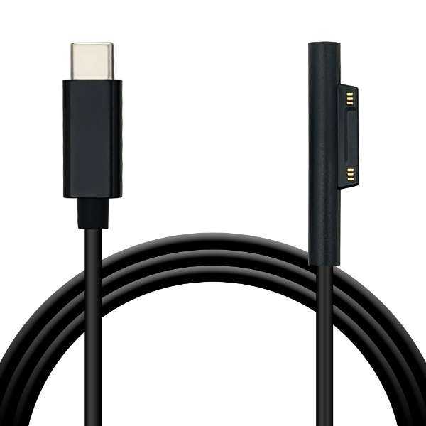USB-C  SurfaceP[u [[d /1.5m /USB Power Delivery /45W] Surface Go3 /Go2Ή ubN R15CACS3A01BK_2