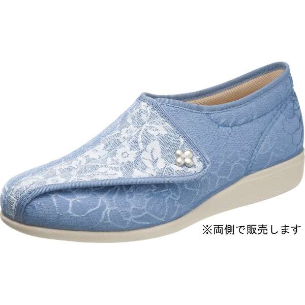 女子的鞋快歩主義L011两脚22.5cm蓝色/白_1