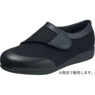 女子的鞋快歩主義L049两脚25.0cm黑色
