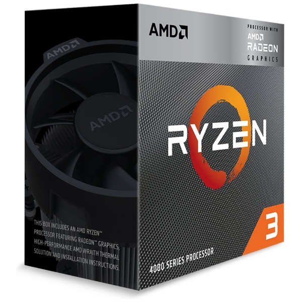CPU〕AMD Ryzen 3 4300G With Wraith cooler （Zen2） 100
