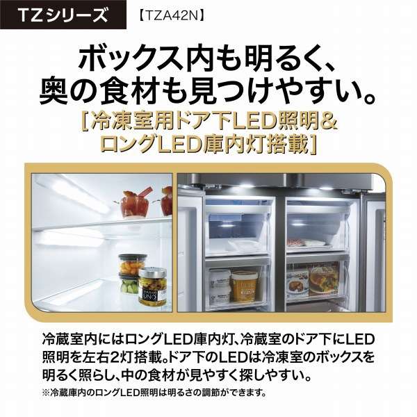冰箱TZ SERIES dakushiruba AQR-TZA42N(DS)[宽70cm/420L/4门/左右对开门型/2023年]_21