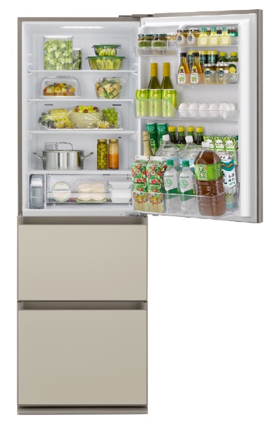 冷蔵庫 GCタイプ サテンゴールド NR-C374GC-N [幅59cm /365L /3ドア /右開きタイプ /2023年] 《基本設置料金セット》
