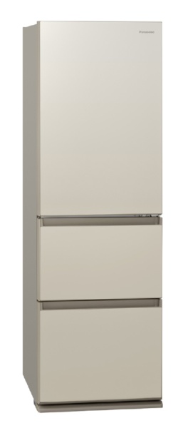 パナソニック NR-C374GC-N 3ドア冷蔵庫 (365L・右開き) サテンゴールド