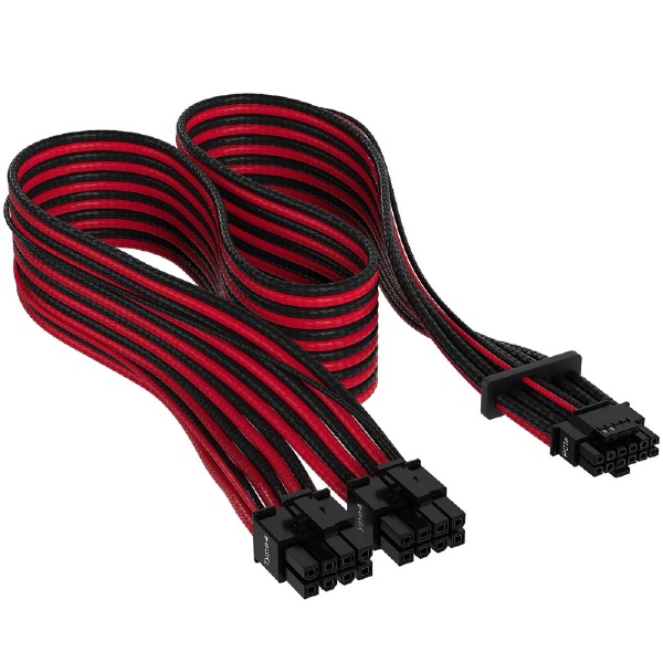 12VHPWR꡼֥֥ PCIe 5.0 12VHPWR PSU Individually Sleeved Cable Black/Red ֥å/å CP-8920334