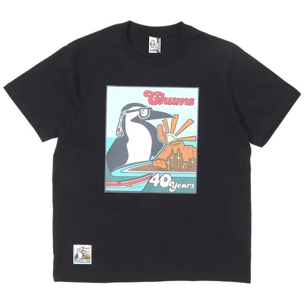  ॹ40䡼T CHUMS 40 Years T-Shirt (M/Black) CH01-2254