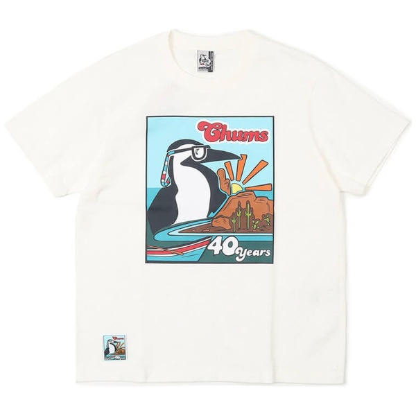  ॹ40䡼T CHUMS 40 Years T-Shirt (M/White) CH01-2254