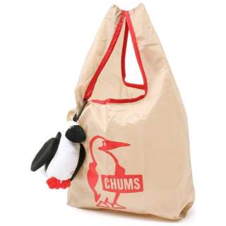 u[r[GRobO Booby Eco Bag(H32~W28~D12cm/Beige~Red) CH60-3452