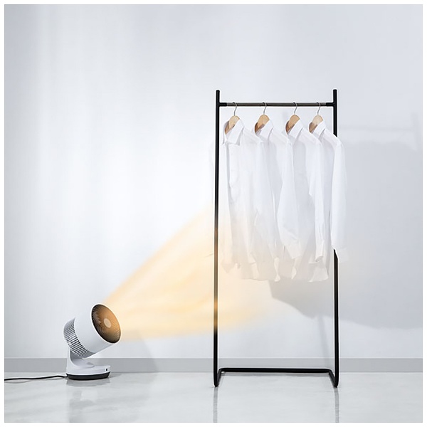 衣類乾燥機能付 3Dサーキュレーター 「ヒート＆クール」 ホワイト HC
