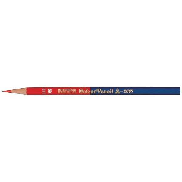 色鉛筆 朱藍5:5 1本 K2667 三菱鉛筆｜MITSUBISHI PENCIL 通販