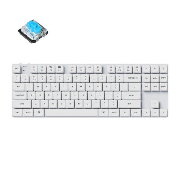 キーボード K1 SE White LED(青軸・英語配列) K1SE-A2Z-US [有線・ワイヤレス /Bluetooth・USB]