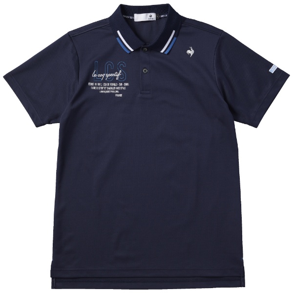 メンズ ゴルフ 半袖ポロシャツ(Lサイズ/ネイビー)QGMVJA11 ネイビー