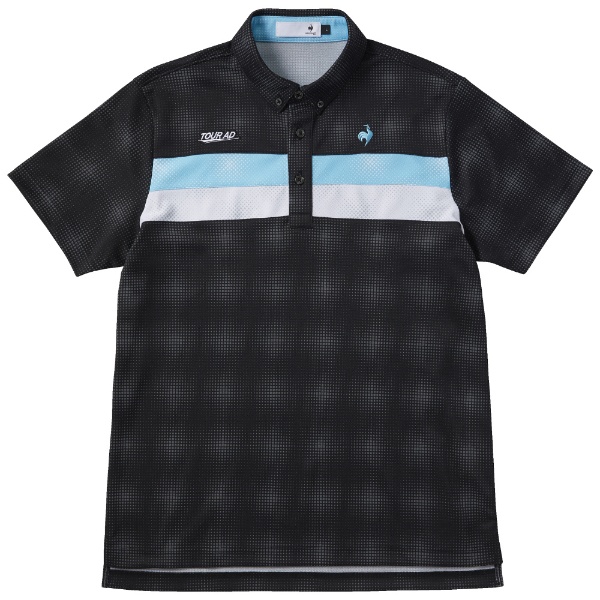 メンズ ゴルフ 半袖ポロシャツ(Mサイズ/ブラック)QGMVJA21 ブラック